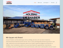 Tablet Screenshot of holzbau-liebhaber.de
